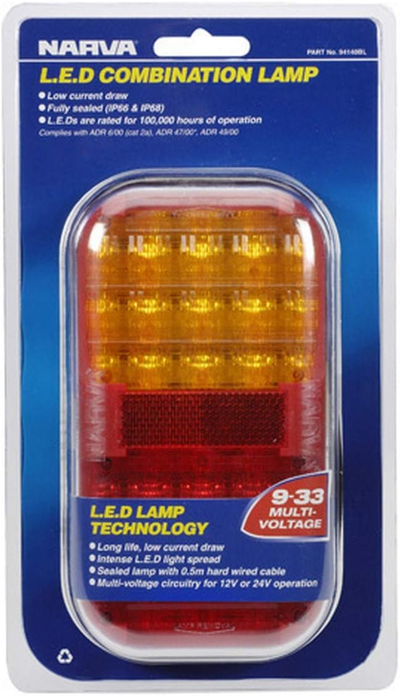 Narva 9-33V - Model 41 L.E.D Rear Stop/Tail and Direction Indicator Lamp Blister Pack image number 1