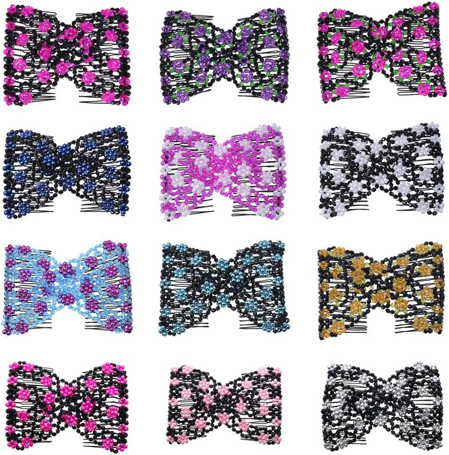 Casualfashion Magic Easy Combs Double Stretching Combs, Thick and Thin Hair, Hair Accessory for Popular Hairstyles, Pack of 6 image number 5