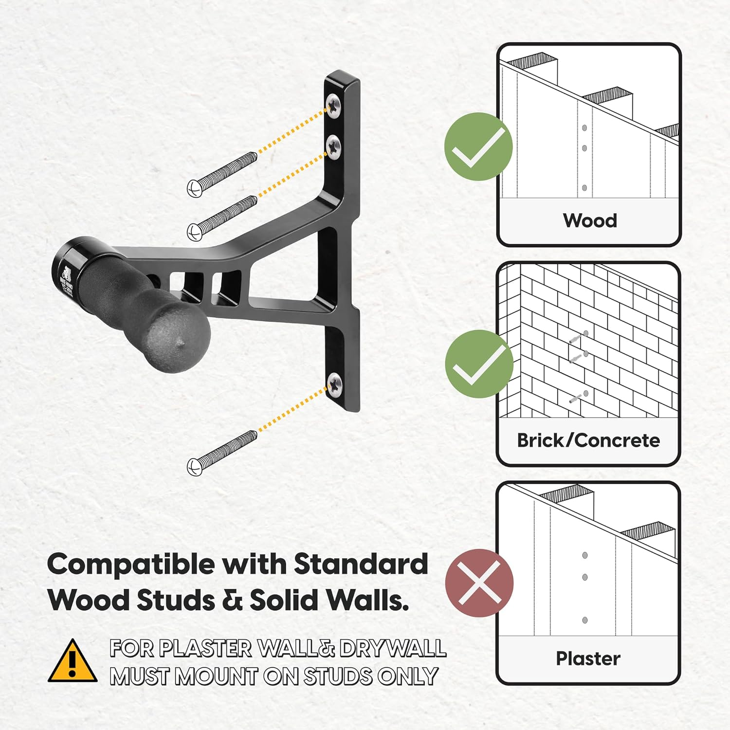 BIKEHAND Bike Bicycle Wall Mount Hanger - Heavy Duty Wall Mount Holder for Garage Shed - Vertical Rack Indoor Storage image number 6