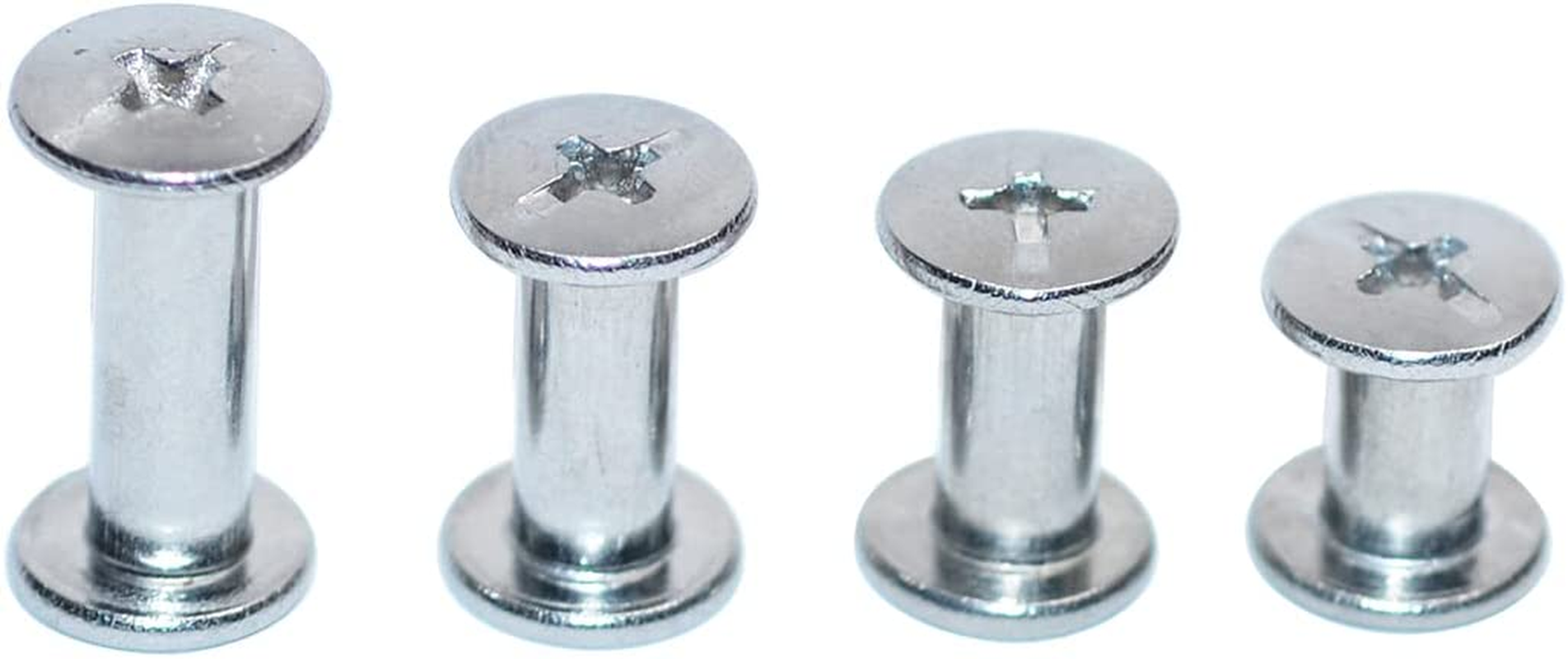 Megoto 45 Sets Chicago Screws, 304 Stainless Steel, 5X8Mm, Binding Screw, Leather Screw, DIY Leather Bookbinding, Bag Decoration image number 1