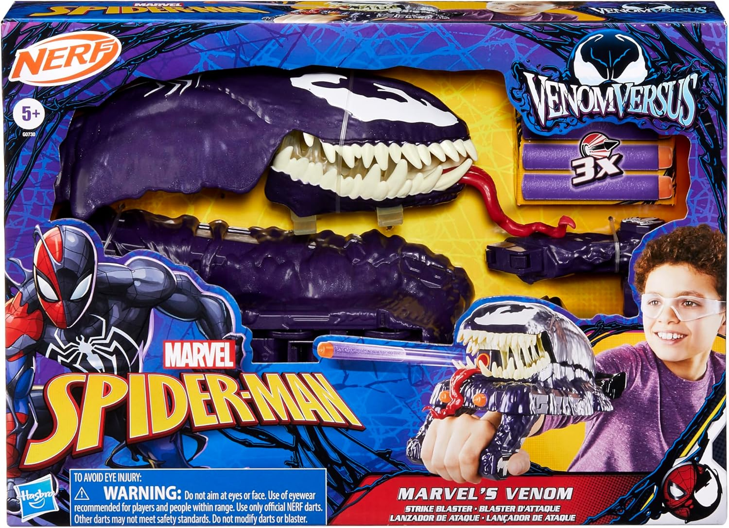 Marvel Spider-Man Venomversus Marvel&rsquo;S Venom Strike Blaster, NERF Spider-Man Toy, Super Hero Toys for Kids Ages 5+ image number 4