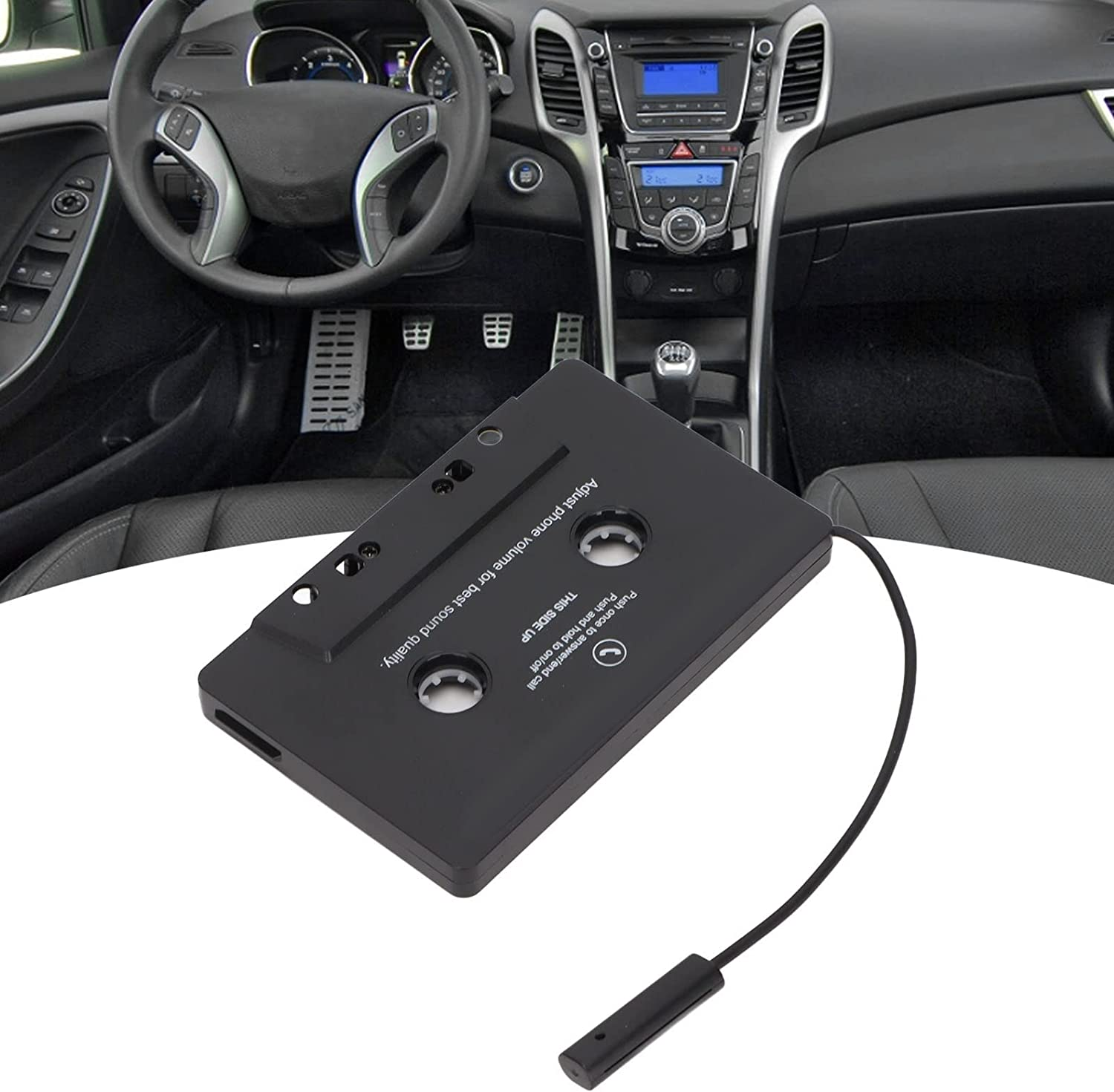 5.0 Cassette Tape Adapter Player, Tape Audio Adapter, Car Audio Bluetooth Tape Receiver Suitable for Most Cell Phones, Mp3 Players, and Car Stereos image number 1