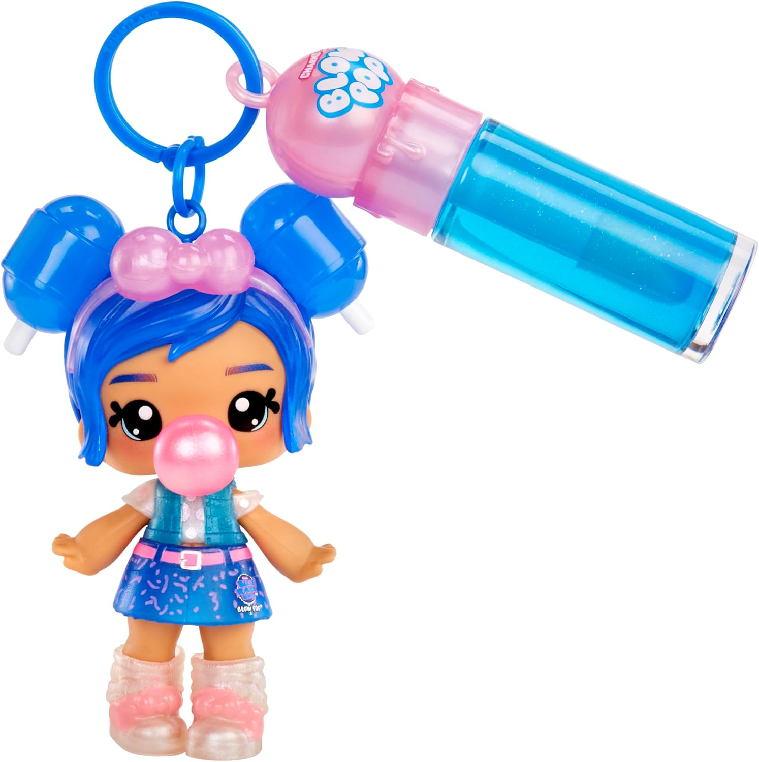 Yummiland X Licensed Sweets Lip Gloss Doll: Blow Pop - Lulu Raspberry - Includes 1 Doll, DIY Lip Gloss + Removable Keychain, Cosmetic Play, Collectible, Suitable for Children Ages 4+ image number 3