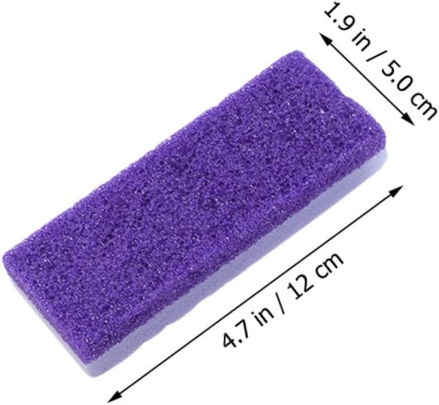 TOVINANNA 2Pcs Double-Sided Purple Foot Pumice Stone Callus Remover Dead Skin Remover Foot Care Scrubber Portable Exfoliating Tool for Smooth Heels image number 1