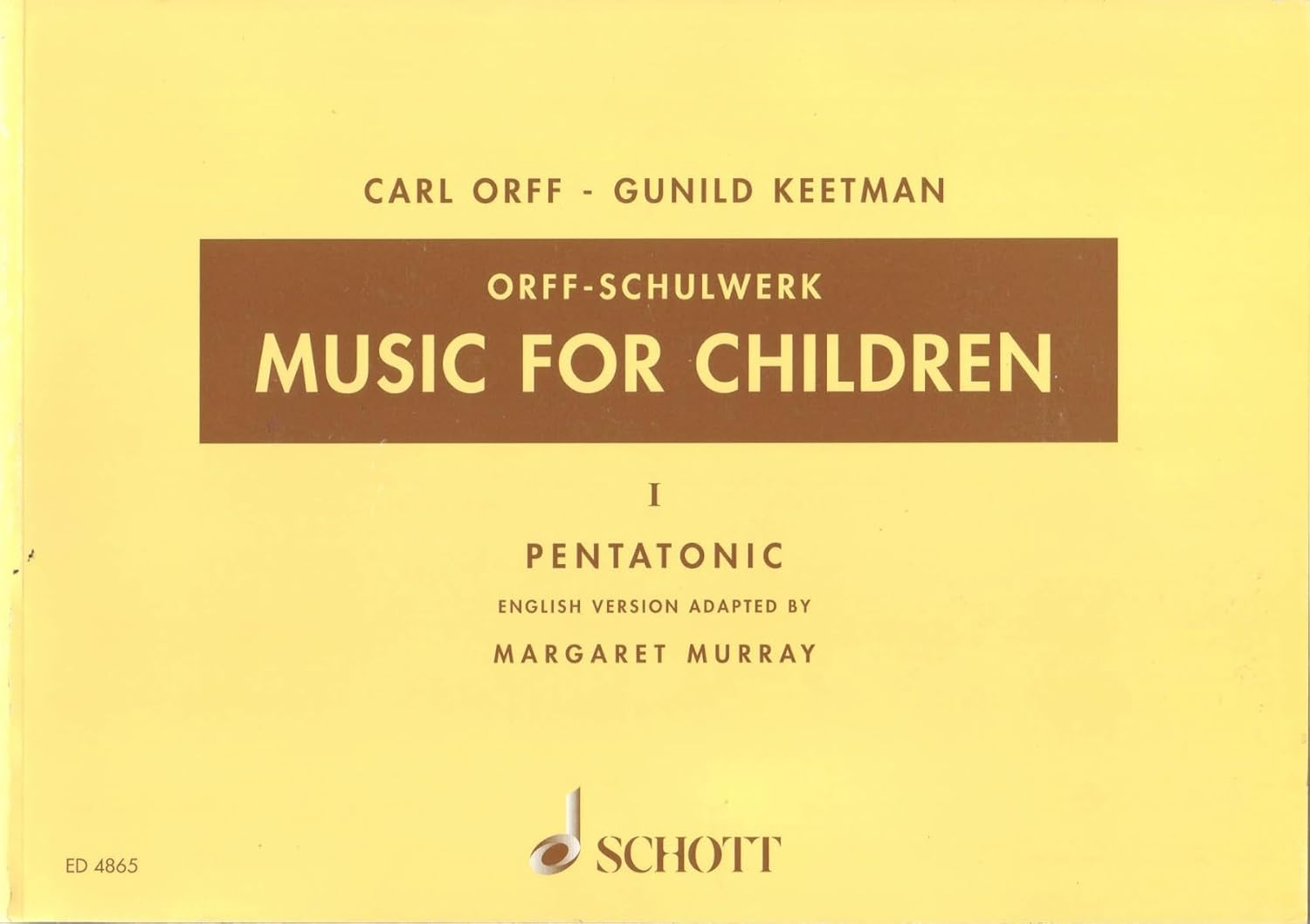 Music for Children Vol1 Pentatonic Voice Recorder & Orff Perc: Volume 1: Pentatonic