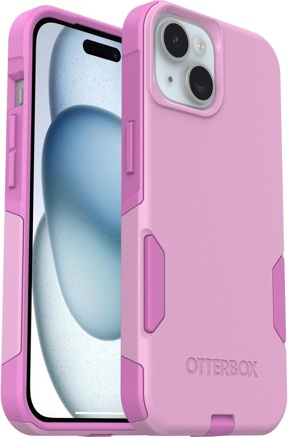 Otterbox Iphone 15, Iphone 14, and Iphone 13 Commuter Series Case - Run Wildflower (Pink), Slim & Tough, Pocket-Friendly, with Port Protection - Black image number 4