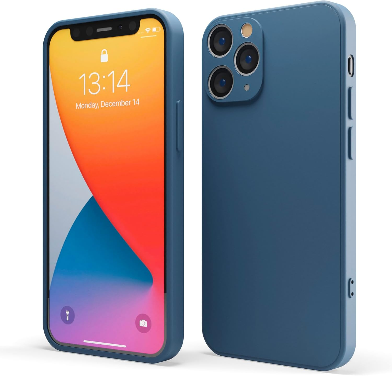 Red Ember Shockproof Case for Iphone 11 Pro 5.8-Inch, Ultra Slim Protective Liquid Silicone Matte Finish Phone Case with Soft Anti-Scratch Microfiber Lining (Green)