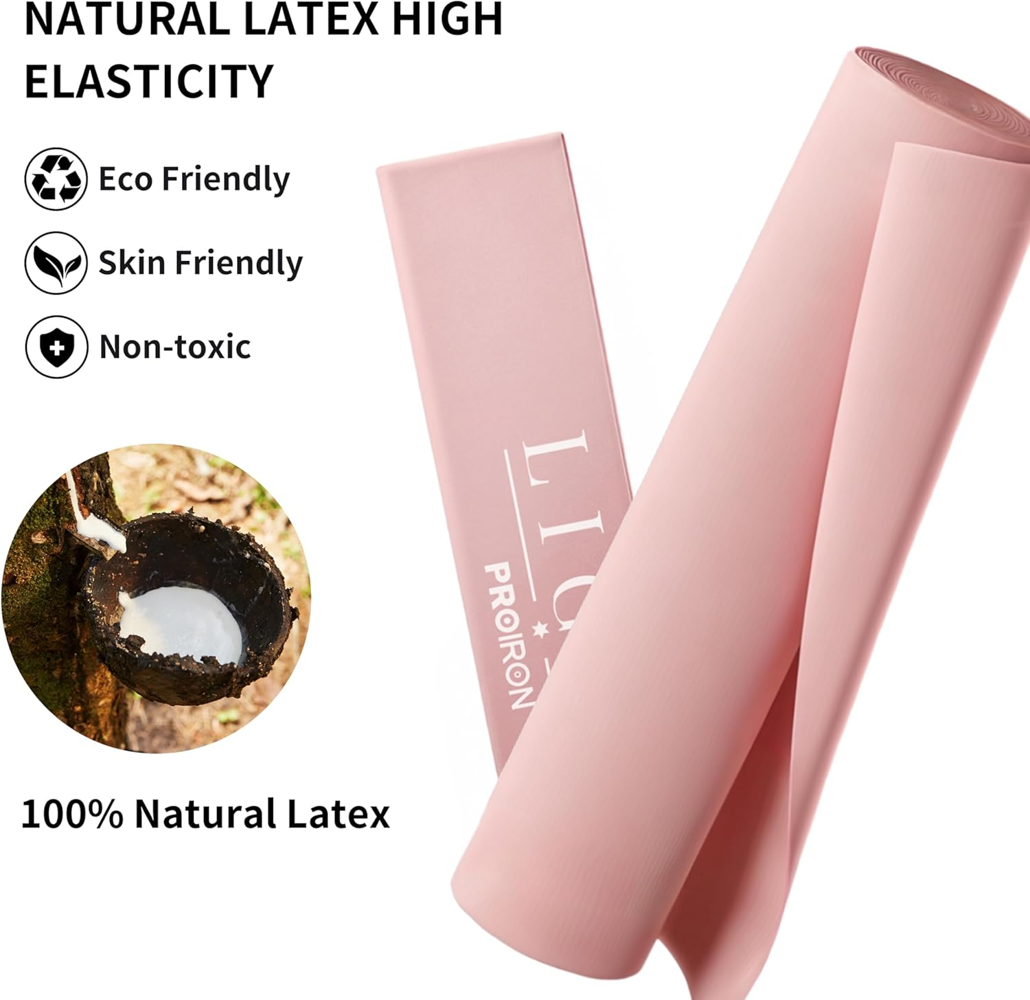 PROIRON 2 in 1 Resistance Bands Set - Includes Resistance Loop Bands, Physical Therapy Bands for Home Fitness, Stretching, Strength Training, Physical Therapy,Elastic Workout Bands for Whole Body - Set Of 2 - 1.5M Blue image number 7