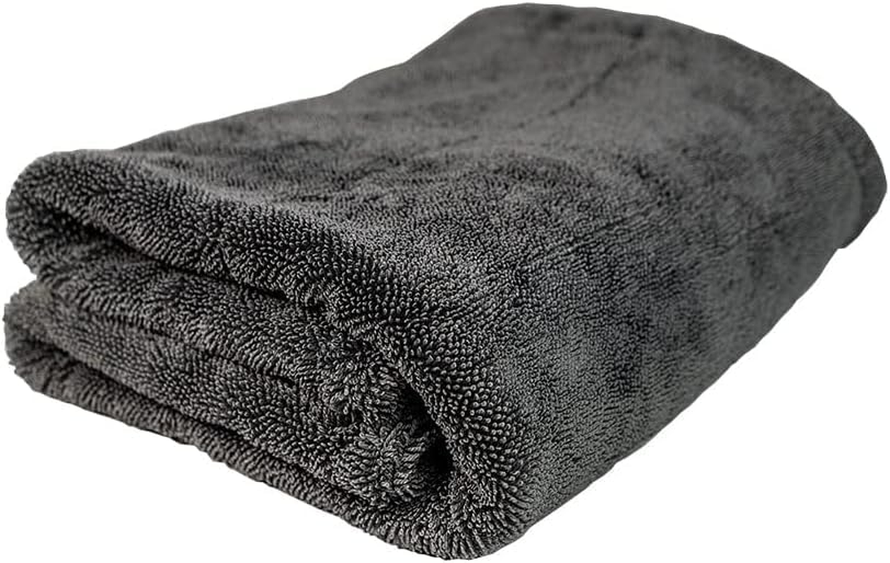 Mega Drying Towel - Large Premium Microfiber Car Drying Towel - 24"X36" 1200 GSM Double Twist Pile, Edgeless Design for No Scratches, Dries Your Entire Vehicle by Itself image number 4