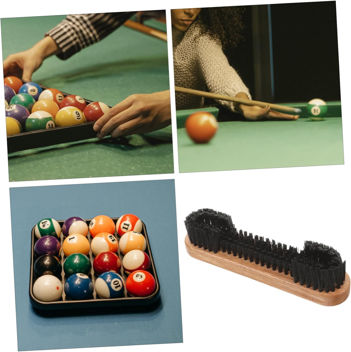 Pool Table Brush for Felt Billiard Table Sweeper Cleaning Tool for Home Game Use image number 2