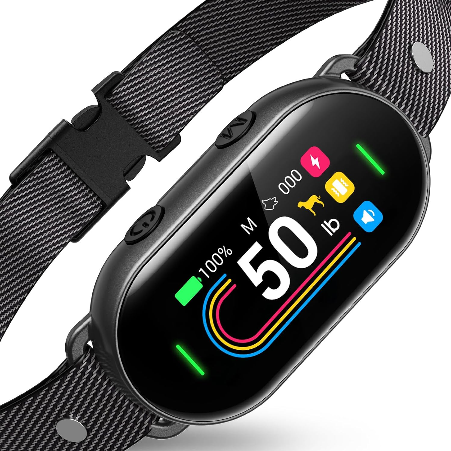 Smart Dog Bark Collar for Small Medium Large Dogs, Bark Collar for Small Dogs 5-15Lbs, anti Barking Collar for Medium Large Dog 25-100Lbs, with 4 Training Modes, More 8 Sensitivity Levels, Black image number 4