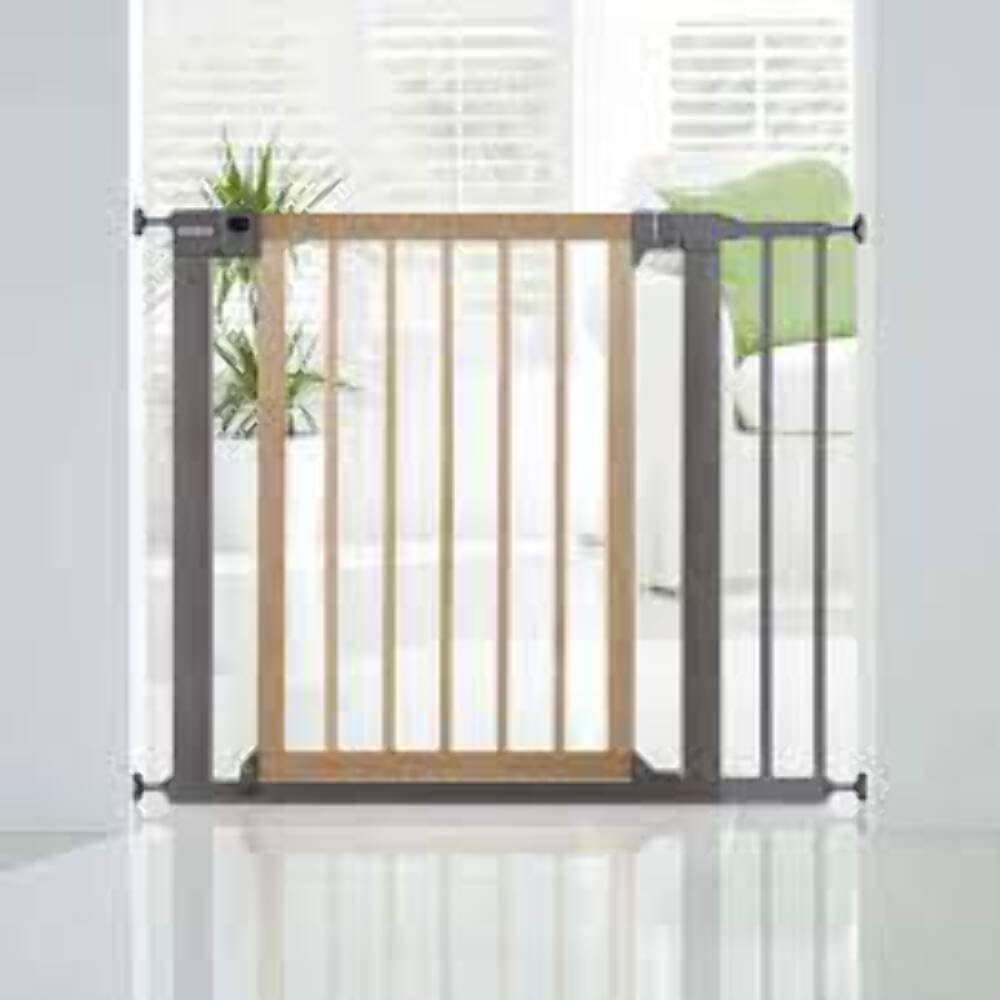 Sure Shut Deco Pressure Fit Safety Gate - 76-82 Cm (Wood and Metal) image number 1