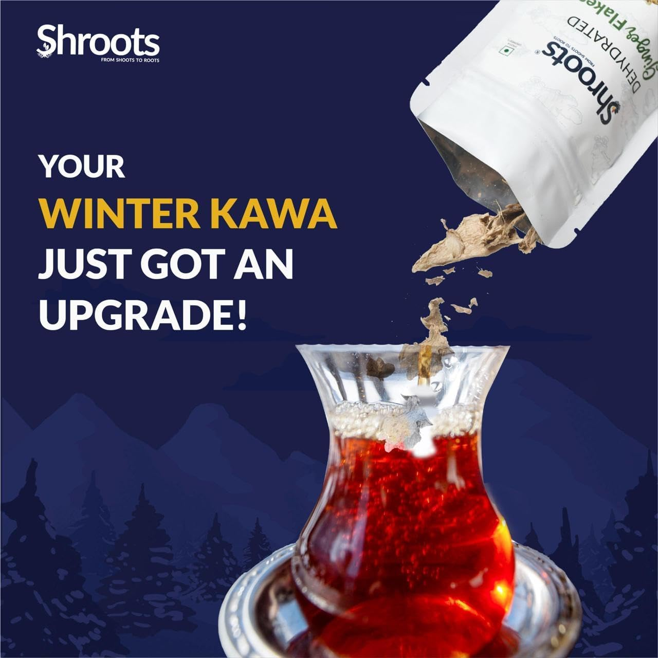 SHROOTS Dehydrated Ginger Flakes Dried Ginger Slices (Zingiber Officinale Roscoe) Traditional Indian Sonth/Sooth Supports Immunity & Metabolism Herbal Use for Tea, Spices & Soups - 1.59 Oz (Pack of 1) image number 2