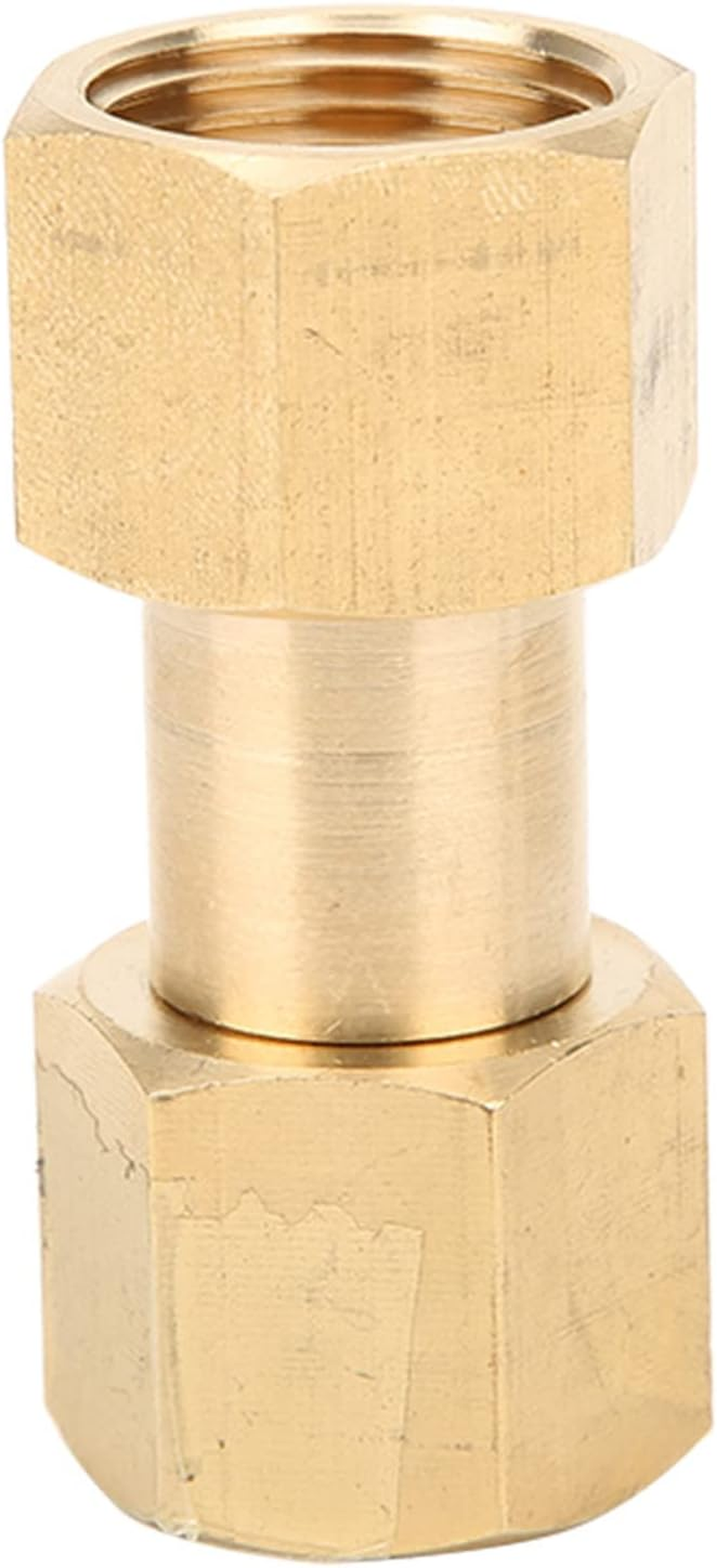 Viagasafamido CGA-320 to CGA-580 Adapter, Brass Co2 to Argon Regulator Nylon Washer Tight Connection for Welding