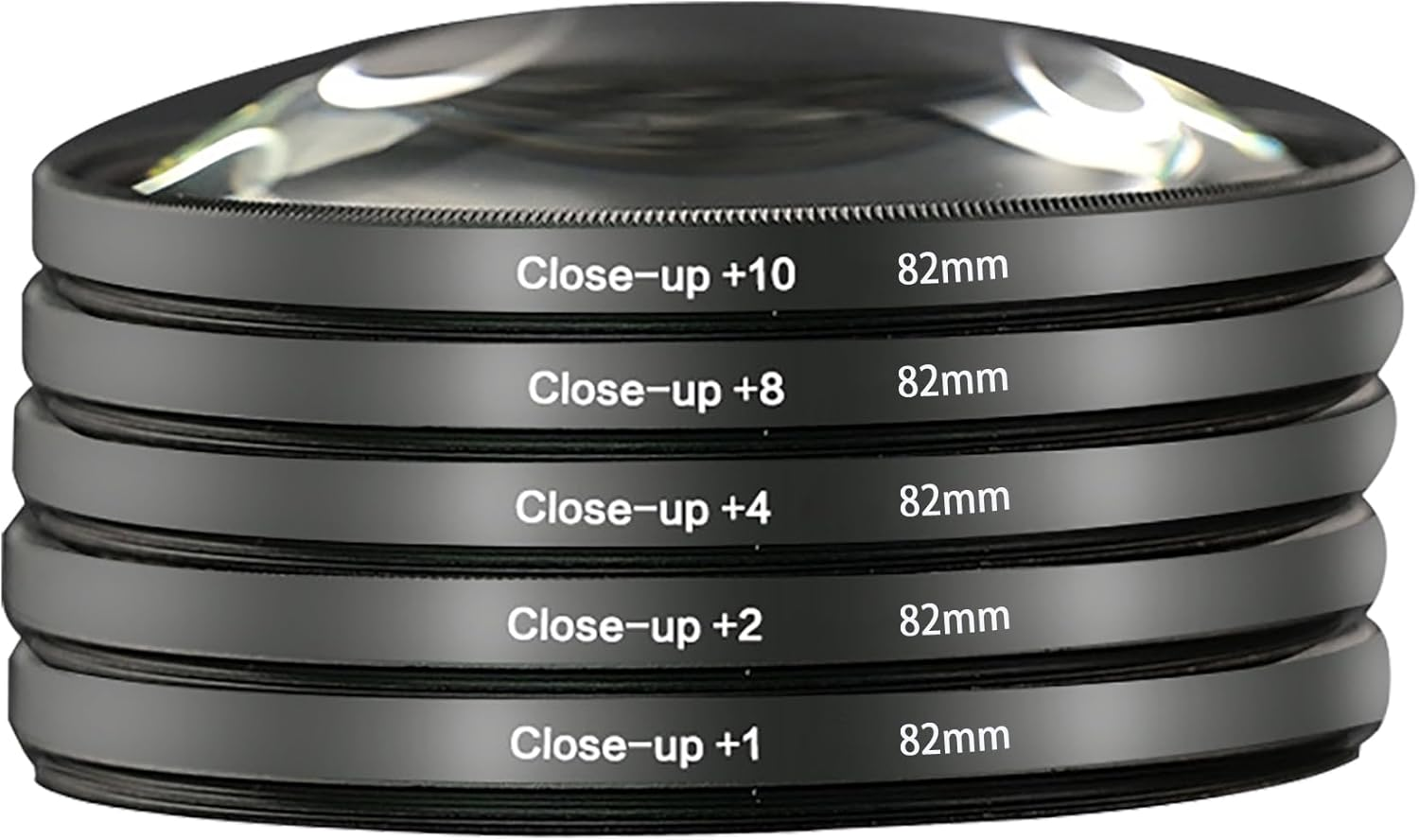 Tunghey Close-Up Filter Kit 5 Pieces(+1,+2,+4,+8,+10) Macro Filter Accessory Close-Up Lens Filter Kit Set for DSLR Camera (82Mm) - 40.5Mm image number 7