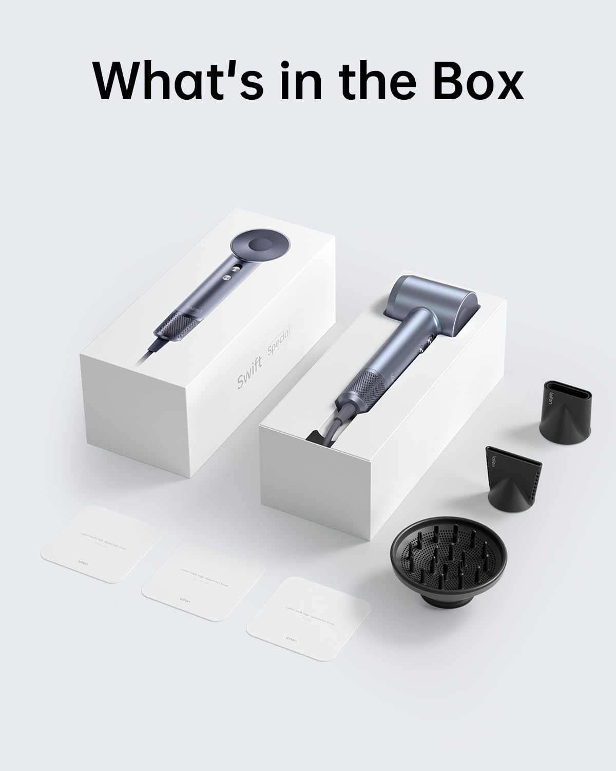 Laifen Swift Hair Dryer, High Speed 200M Ionic Blow Dryer with 110, 000 RPM Brushless Motor for Fast Drying, Low Noise, Hairdryer with Magnetic Nozzle image number 4