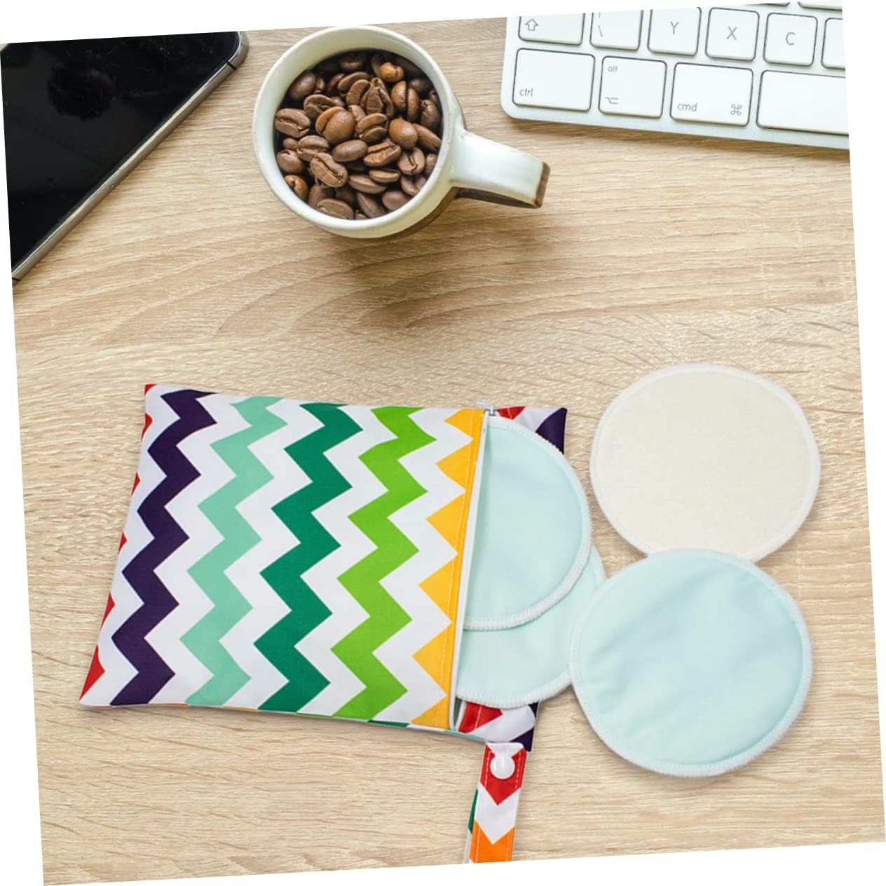 3Pcs Portable Diaper Bag Reusable Zipper Pouches for Boy Girl Supplies Convenient Storage for Wet Dry Diapers for Outdoor Travel Organizing image number 1