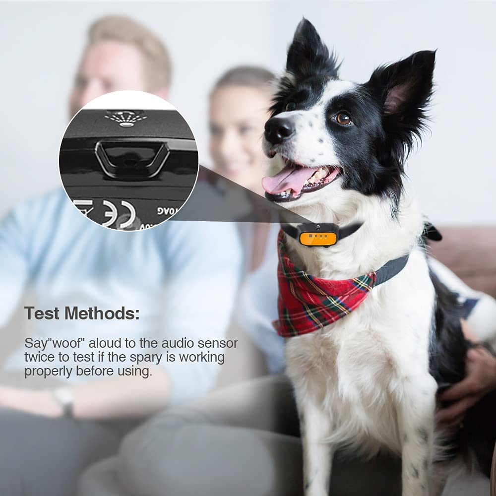 Bubbacare Citronella Spray Collar, Automatic Anti-Bark Training Collar for Dogs, Orange, Nylon, Plastic, Polyester, All Breeds, Anti-Bark Training Feature image number 2