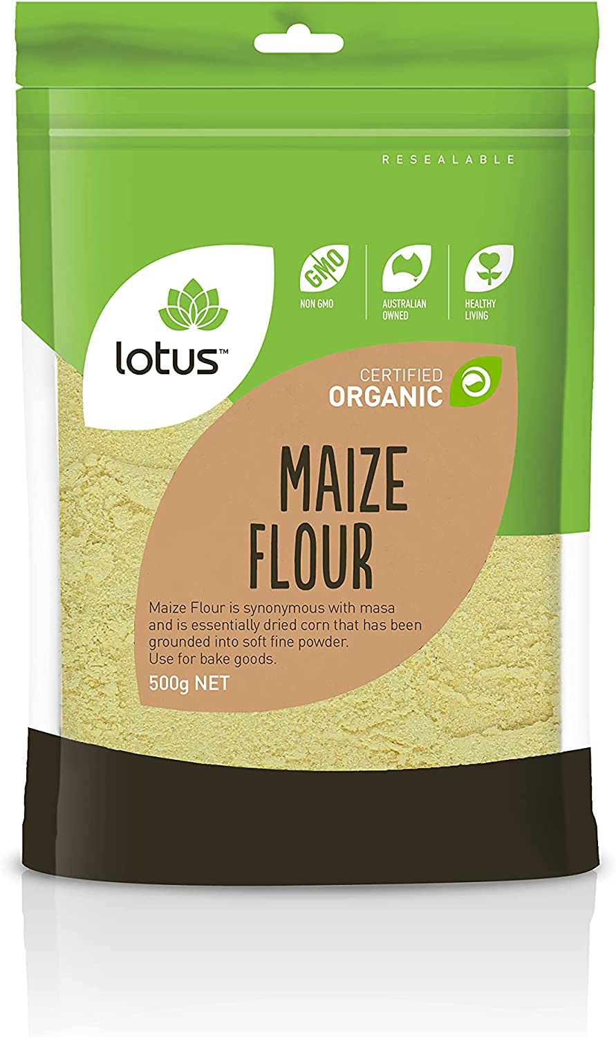 Lotus Organic Maize Flour, 500 G image number 1