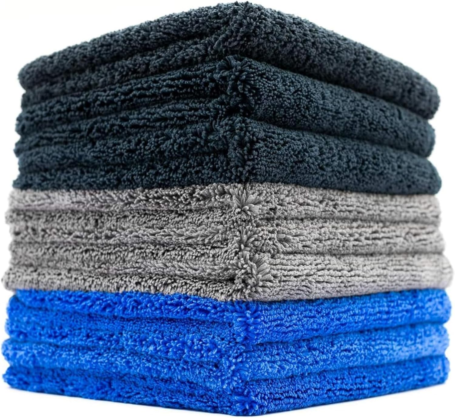 The Rag Company - Drying Towels for Car Detailing - Premium Microfiber Cloth Perfect for a Streak-Free Finish - Spectrum 420 Dark Pack - 420 GSM, 16" X 16" (9-Pack) image number 3