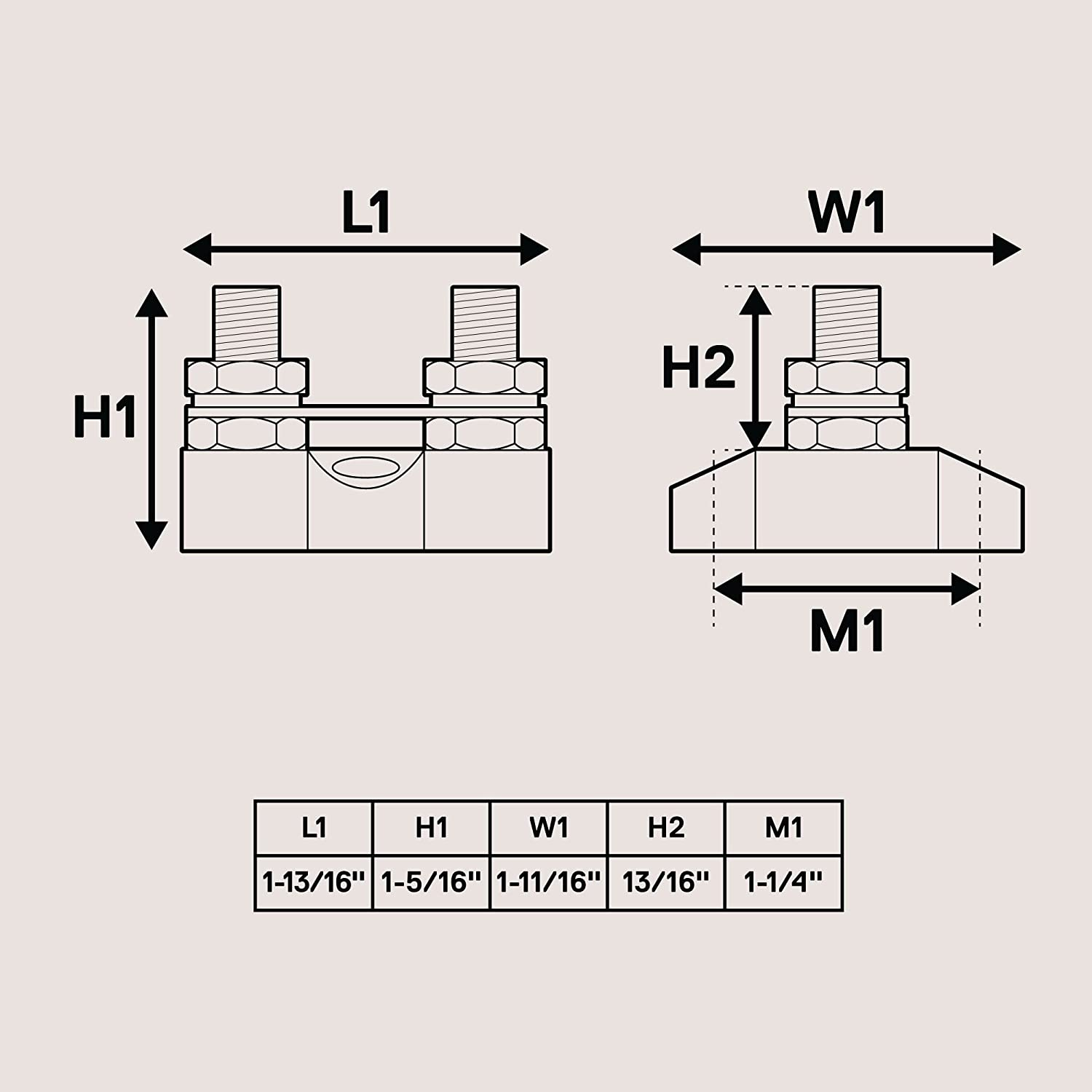 Battery Power Distribution Terminal Block Set [M8 Dual Studs W/Bus Bar] [Max 48V DC 80 Amp] Positive/Ground Insulated Junction Post for Auto Marine Car Trailer RV Boat - Black + Red image number 3