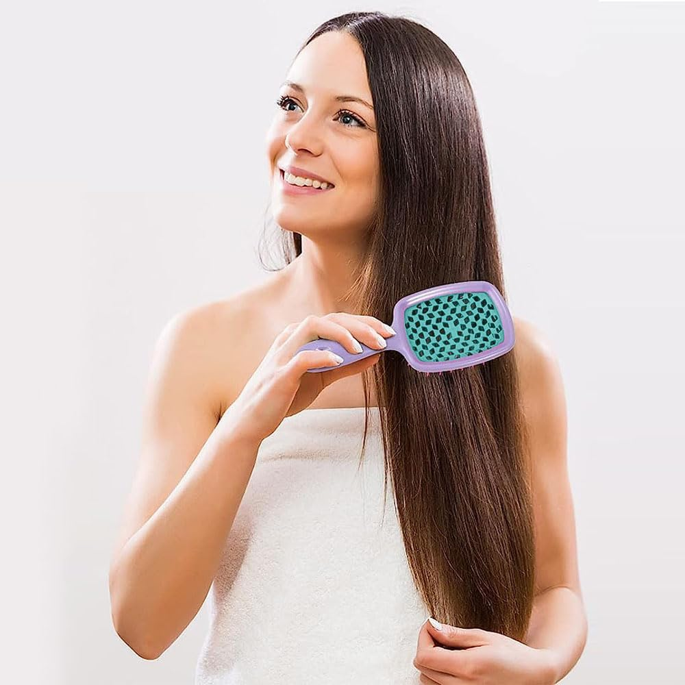 Detangling Hair Brush Wet & Dry Vented Detangling Hair Brush Vented Wet Hair Brush for Women Glides through Tangles Heating Brush for Wet, Thick, Curly, Straight Hair