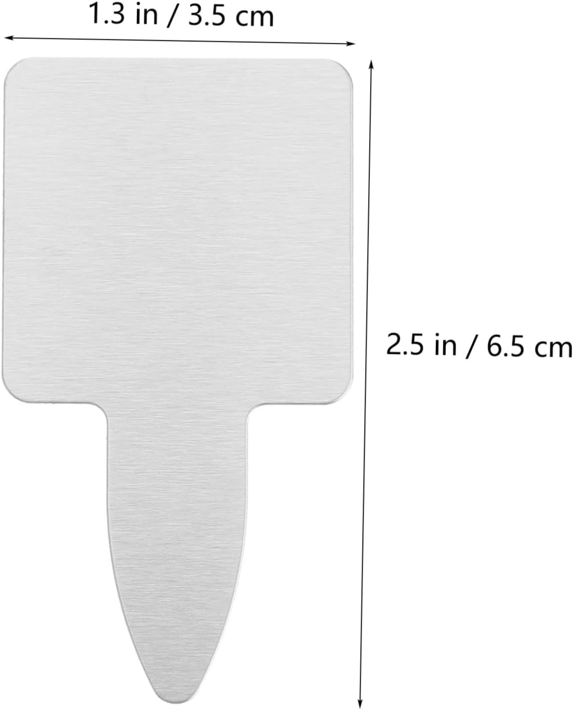 Sosoport 50Pcs Stainless Steel Succulent Labels for Plant Tags Outdoor Garden Markers Thickened Gardening Tags image number 4