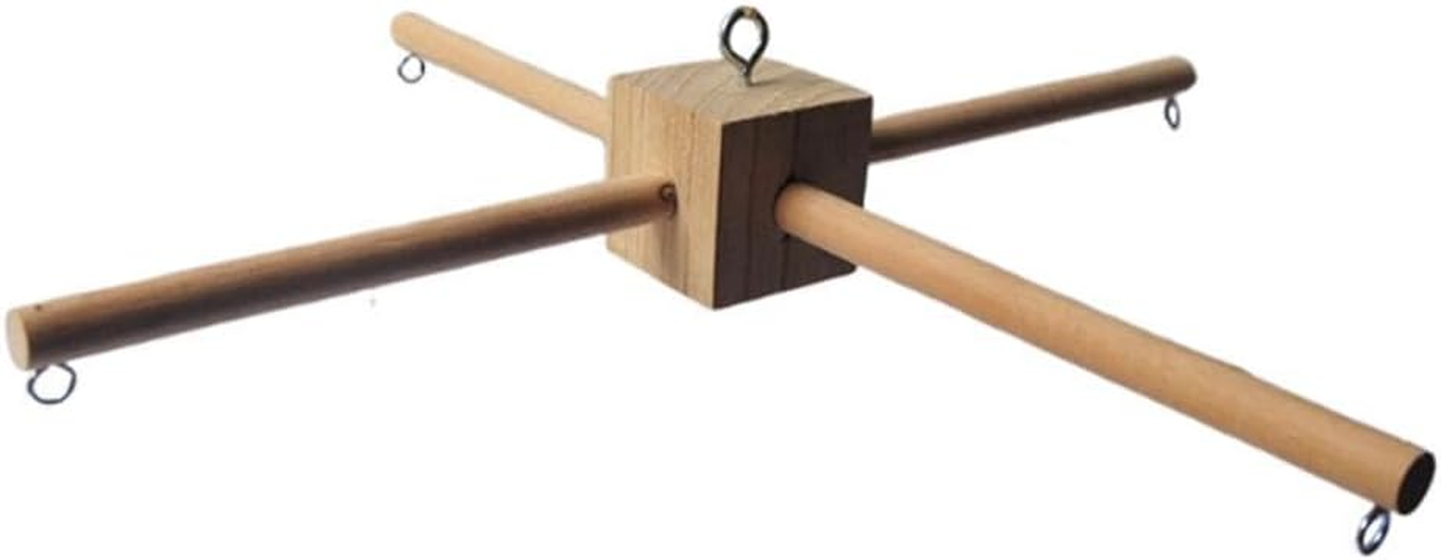 Wooden Mobile Frame Kit Mobile Hanger,Bed Toy,Newborn Crib Hanger for Bedroom Bell