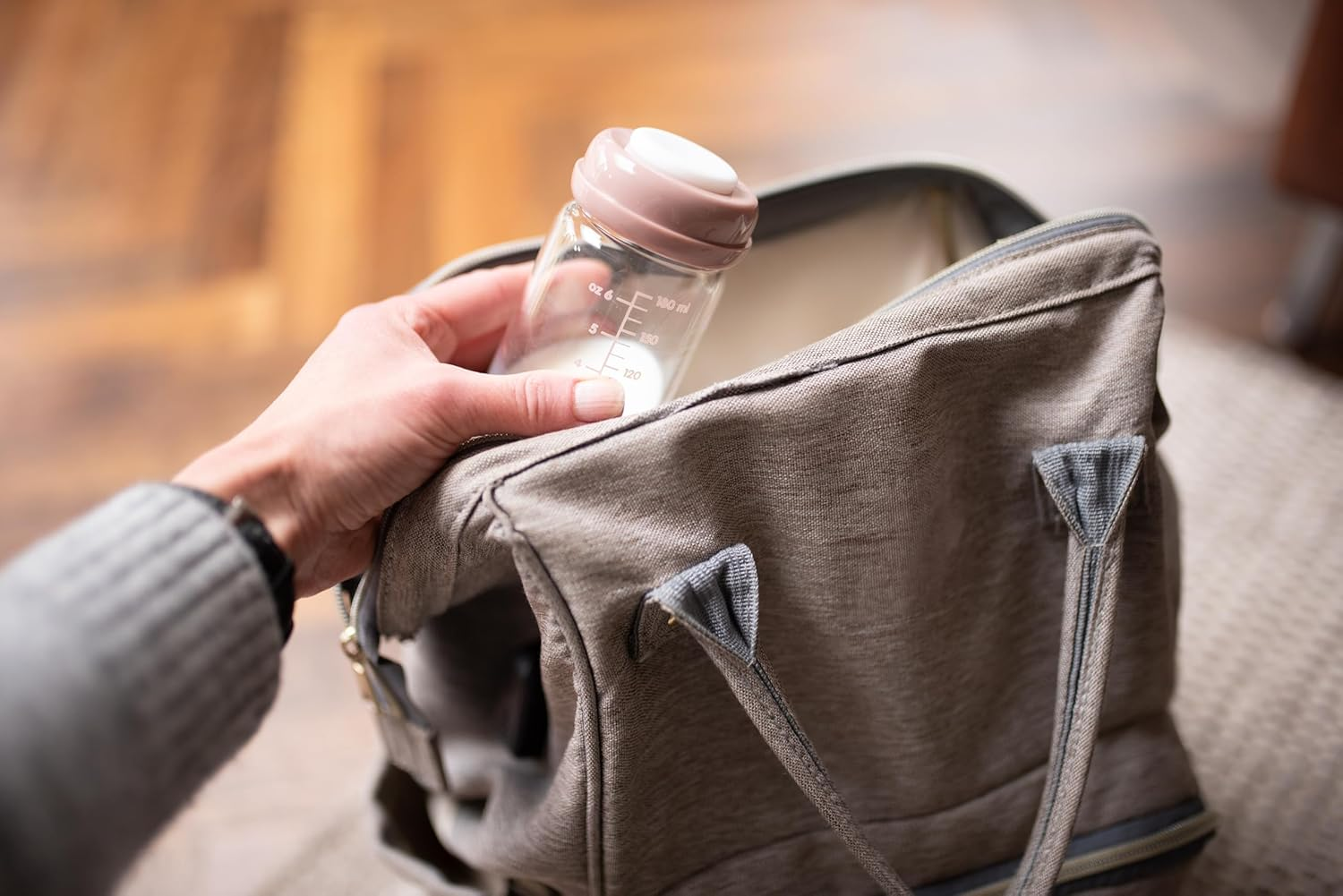 Premium Glass Breastmilk Storage Bottles, Pack of Four, 180Ml, Dishwasher, Freezer, and Microwave Safe (Glass Breastmilk Storage Bottles, 4 X 180Ml) image number 5