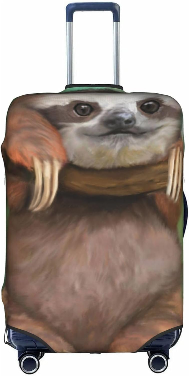 Obabo Serene Coastal Travel Luggage Cover,Washable Suitcase Cover Protector Anti-Scratch Suitcase Cover Fits 18-32 In, Sloth, S image number 1