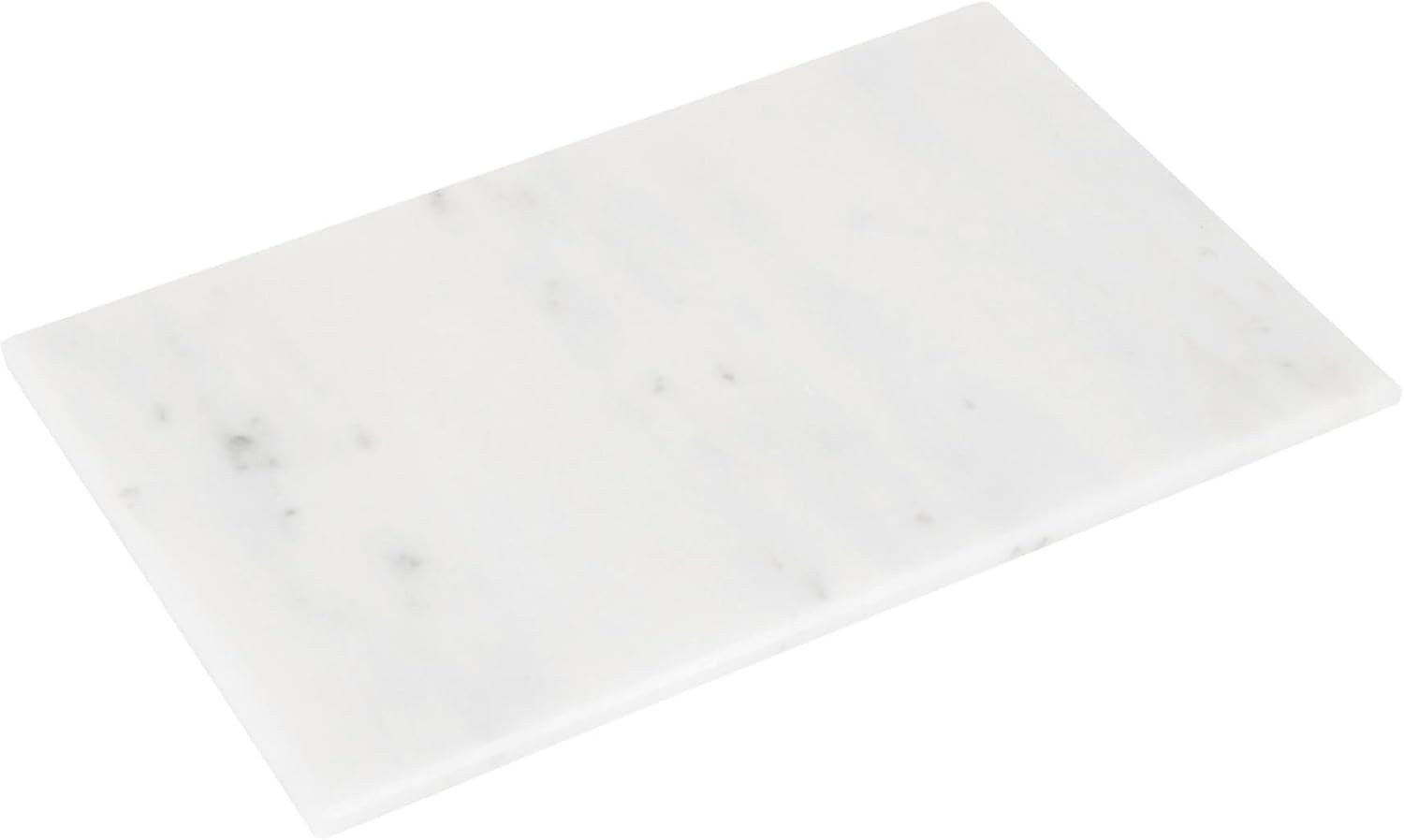 Argon Tableware White Marble Chopping Board - 30Cm X 20Cm X 0.7Cm - Rectangle - Kitchen Pastry Board, Cutting Block, Serving Platter Mat for Cheese, Bread and Meat