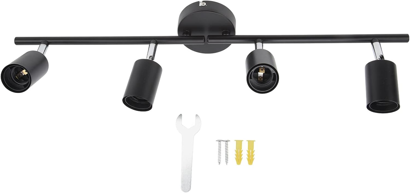 Tracking Lights Ceiling LED 4 60W Adjustable Angle Foldable Matte Black 4 Light Tracking Lighting for Bedroom Hotel image number 5