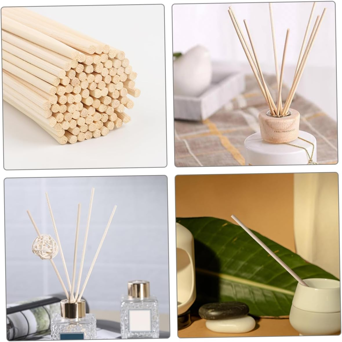 Outanaya 100Pcs Diffuser Essential Oil Sticks Aroma Supply Room Supply Replacement Household Aroma Sticks Convenient Aroma Reeds Fragrance Sticks Rattan Replacement Stick Dedicated image number 3