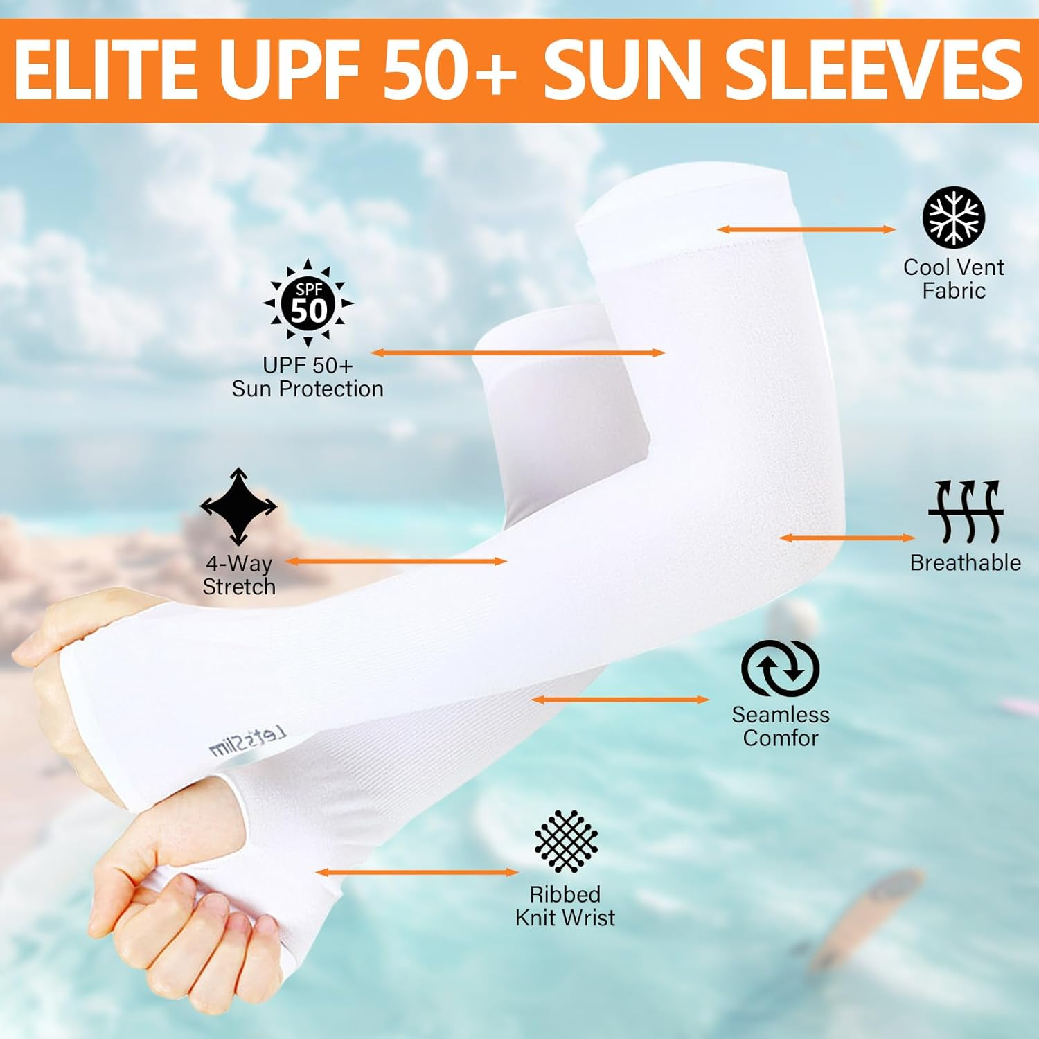 ASTIMESA Sleeves with Thumb Holes, Cooling Sleeves to Cover Arms, Compression Sleeve Shield Protector for Working. image number 3