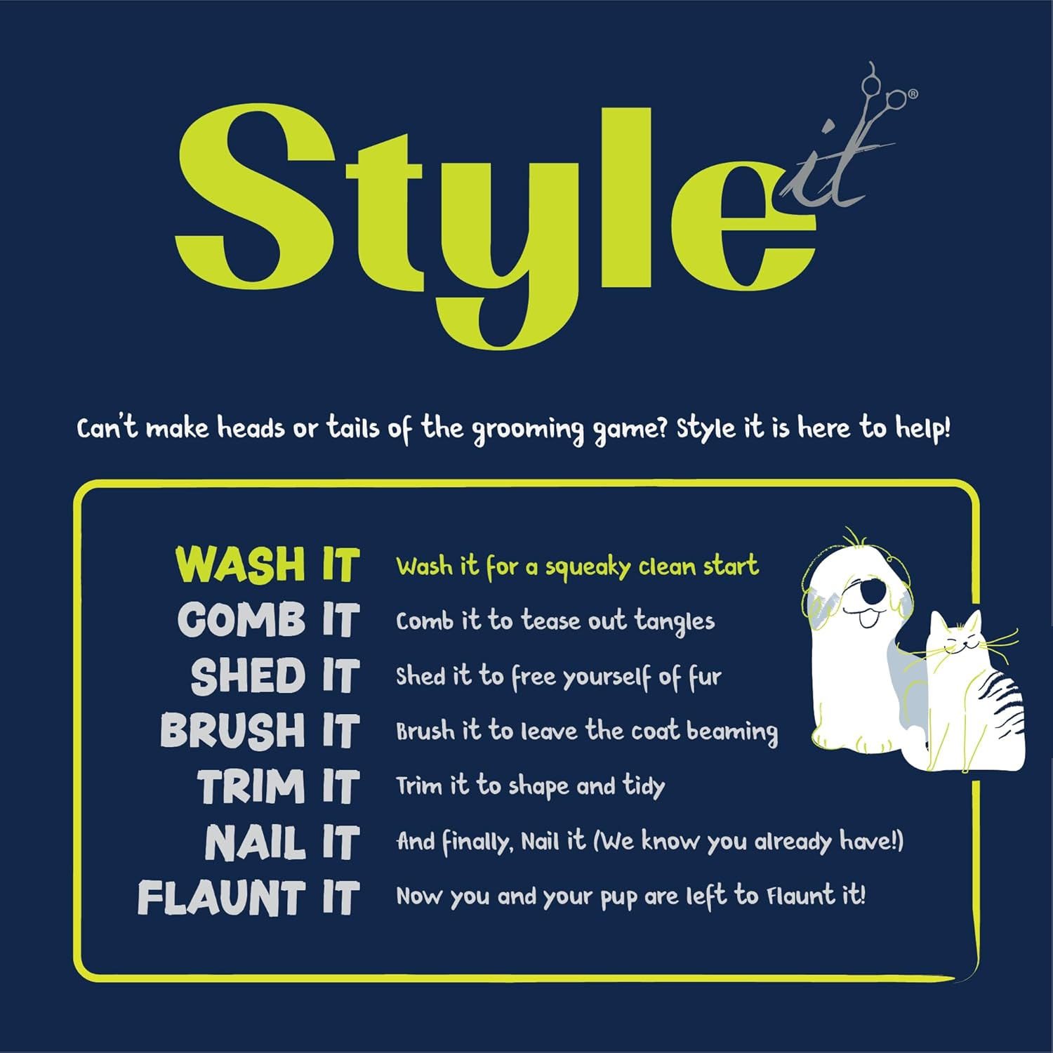 Style It Natural Oatmeal Shampoo for Sensitive Dogs, 500Ml - All Natural Ingredients, Deodorising, Oatmeal, Shea Butter & Aloe Vera, Soap Free, Paraben & Sulphate Free, PH Balanced, Australian Made image number 2