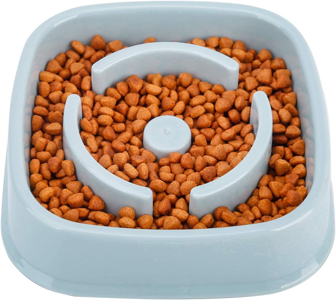 NOYAL Slow Feeder Dog Bowl Silicone Puzzle Bowl Lick Mat Preventing Choking Dogs Bowl Anxiety Relief Dark Grey