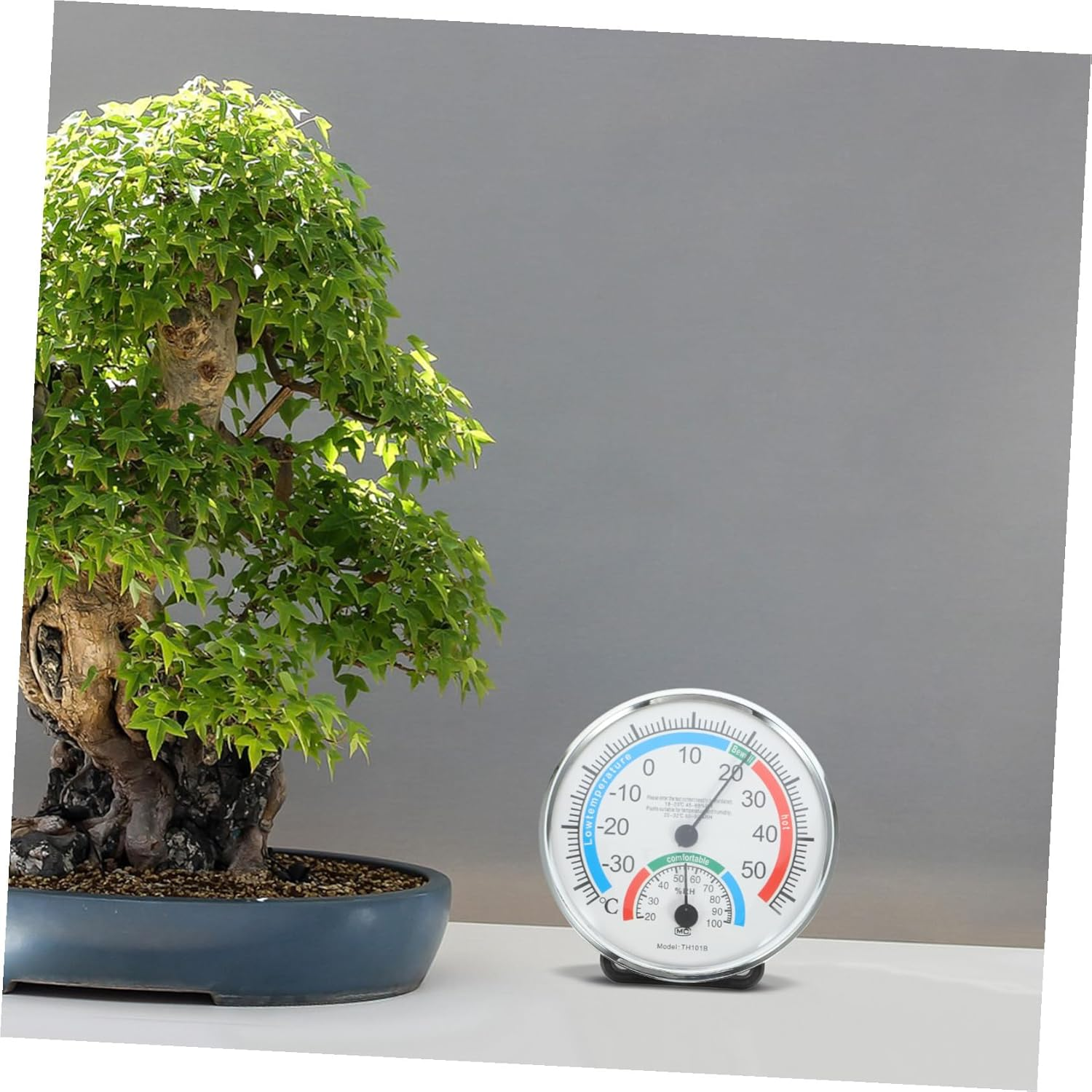 Accurate Indoor Outdoor Hygrometer Thermometer Wall-Mounted Temperature Humidity Gauge for Garden Home Office Abs image number 6