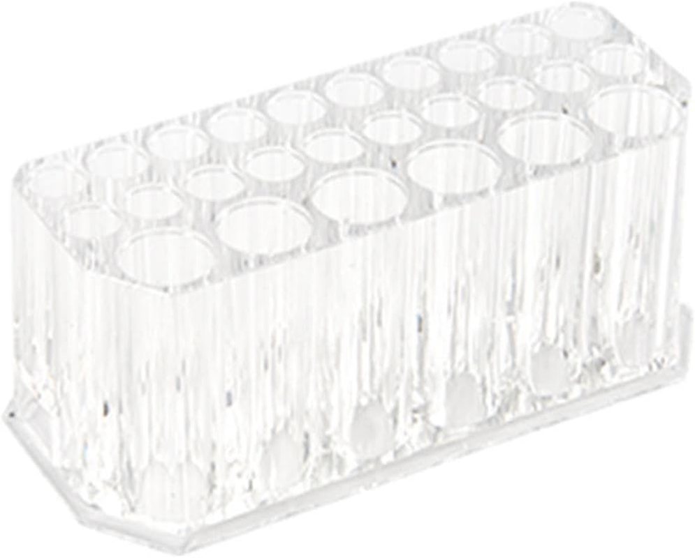 Cosmetic Beauty Pencils Display Container, 26 Holes, Makeup Brush Holder, Clear Acrylic Lip Liner Organizer image number 2