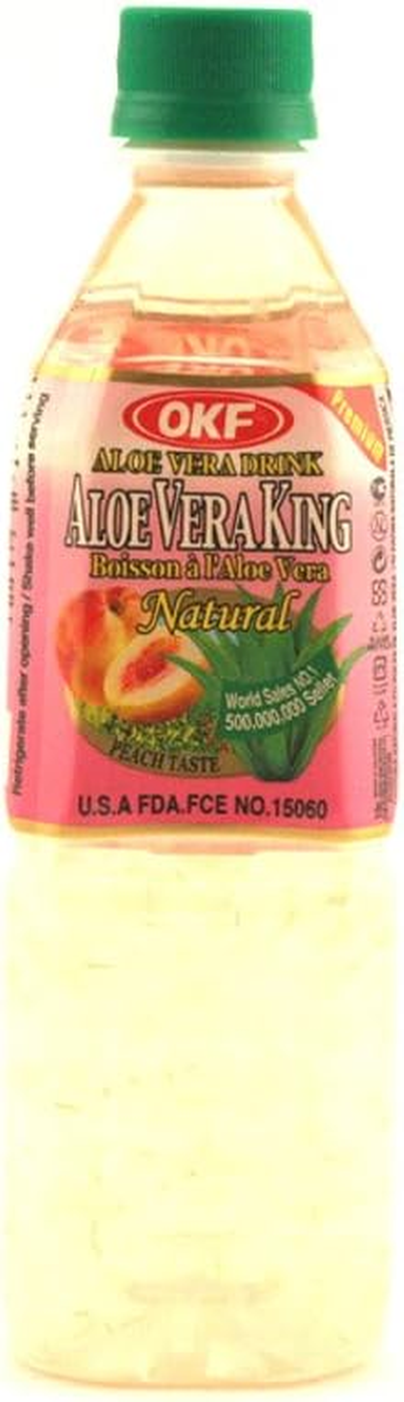 OKF Aloe Vera Peach Flavored Drink 500 Ml