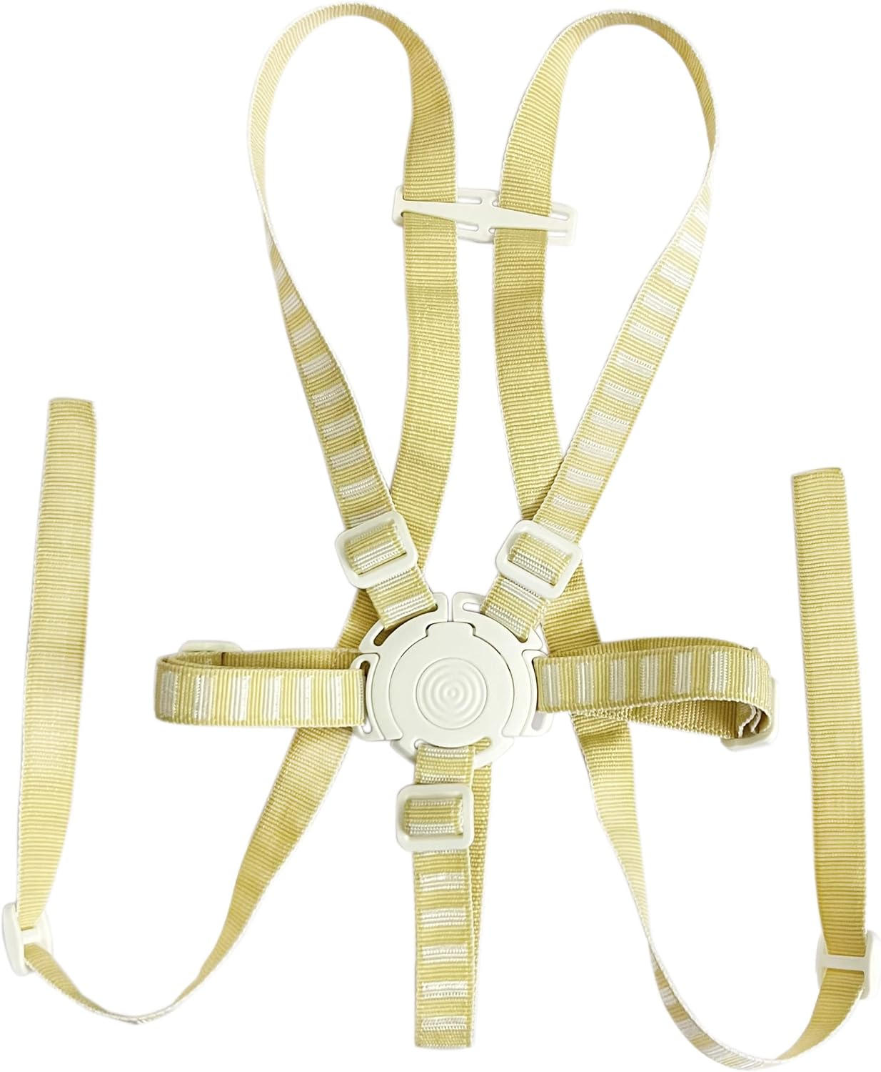 ZARPMA High Chair Straps, Universal Replacement Harness Strap Belt for Chair Compatible for Tripp Trapp Stokke Highchair (Yellow) image number 3