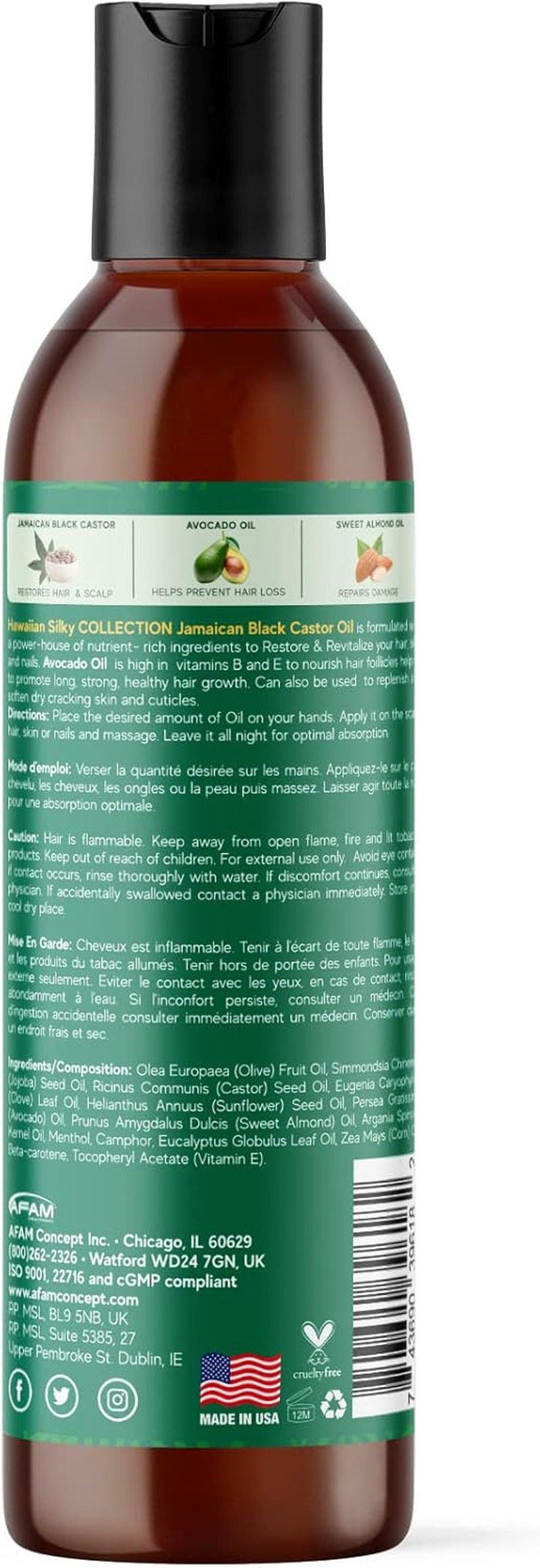 Hawaiian Silky Jamaican Black Castor Oil & Avocado Oil image number 3