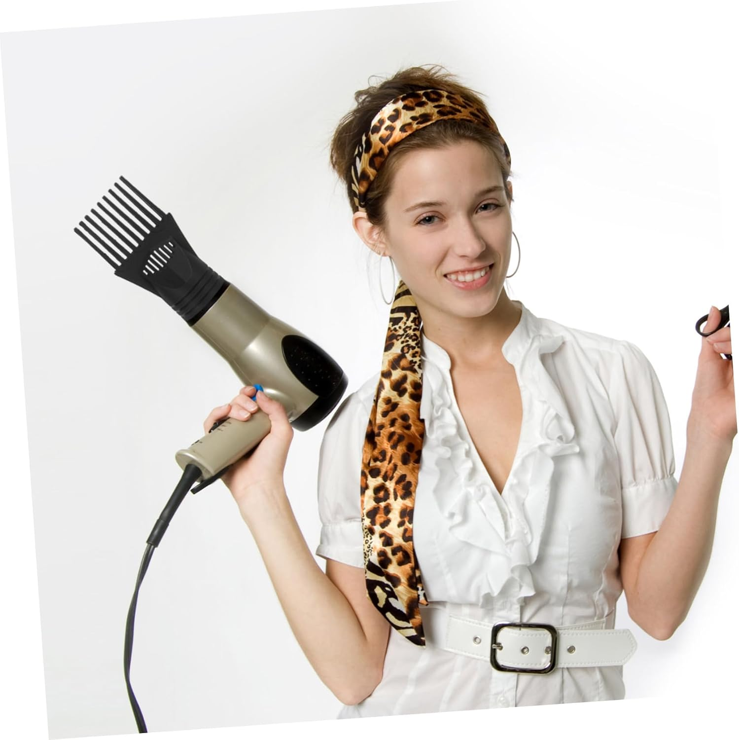 CTIRCHIU 2Pcs Hair Dryer Diffuser Comb Attachment Blow Dryer Nozzle with Uniform Heat Dissipation Lightweight Compact Design for Smooth Styling