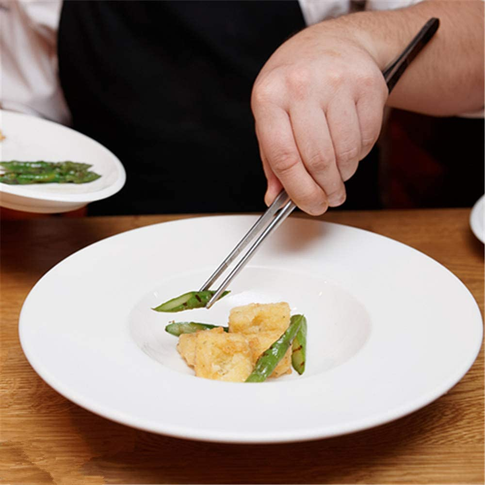 Aniso Stainless Steel Long Tweezers with Serrated Tips, 12/10/8/6 Inches Long (10) image number 3