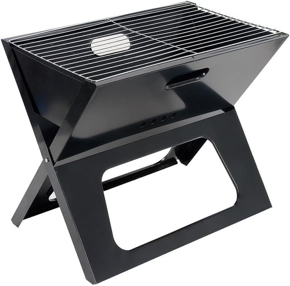 Portable BBQ Kabob Grill, Folding Iron Roast Rack, Lightweight Barbecue Charcoal Grill, Suitable for Outdoor Grilling Cooking Camping Hiking Picnics Tailgating Backpacking Party ﻿ ﻿ image number 6