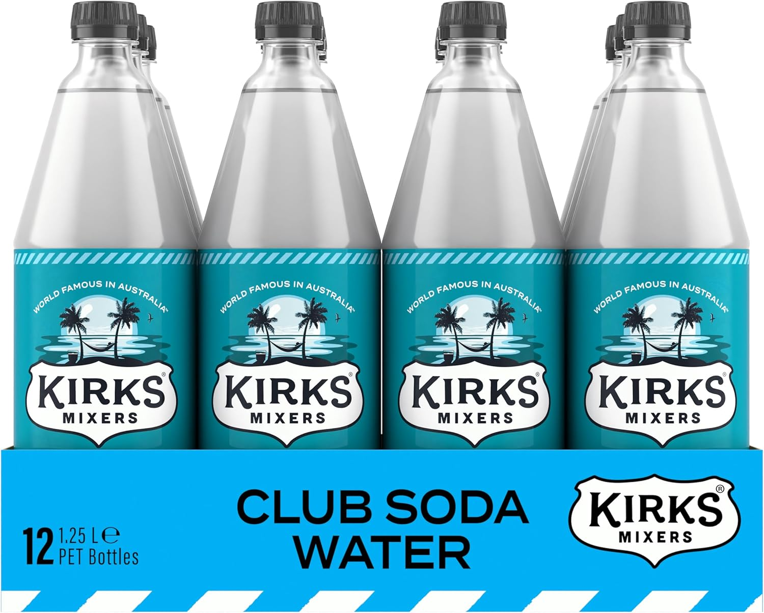 Kirks Club Soda Water Multipack Bottles 12 X 1.25L image number 1