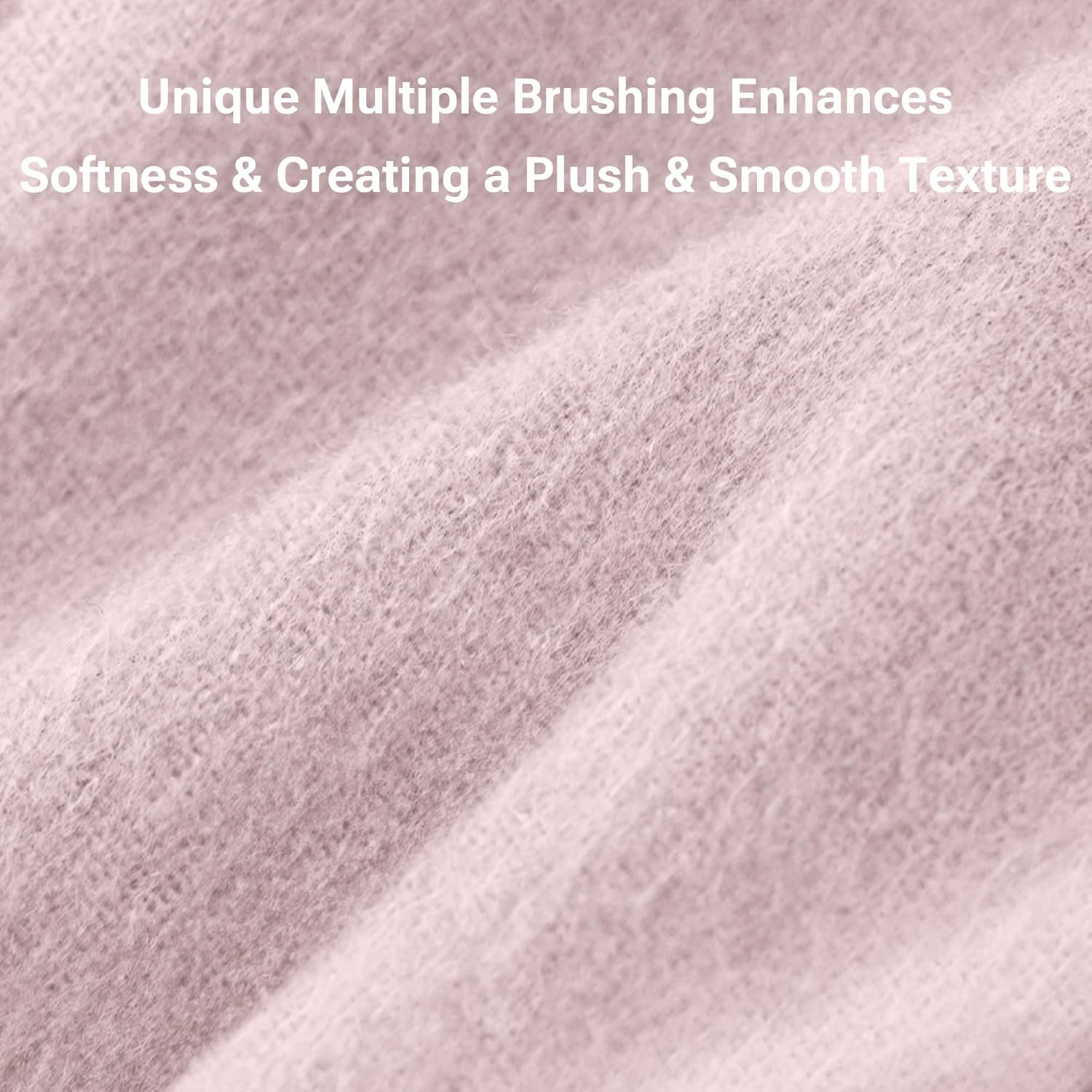 Sleep Philosophy True North Cozy Flannel Warm 100% Cotton Sheet - Novelty Print Animals Stars Cute Ultra Soft Cold Weather Bedding Set, Full, Blush Dots 4 Piece image number 2