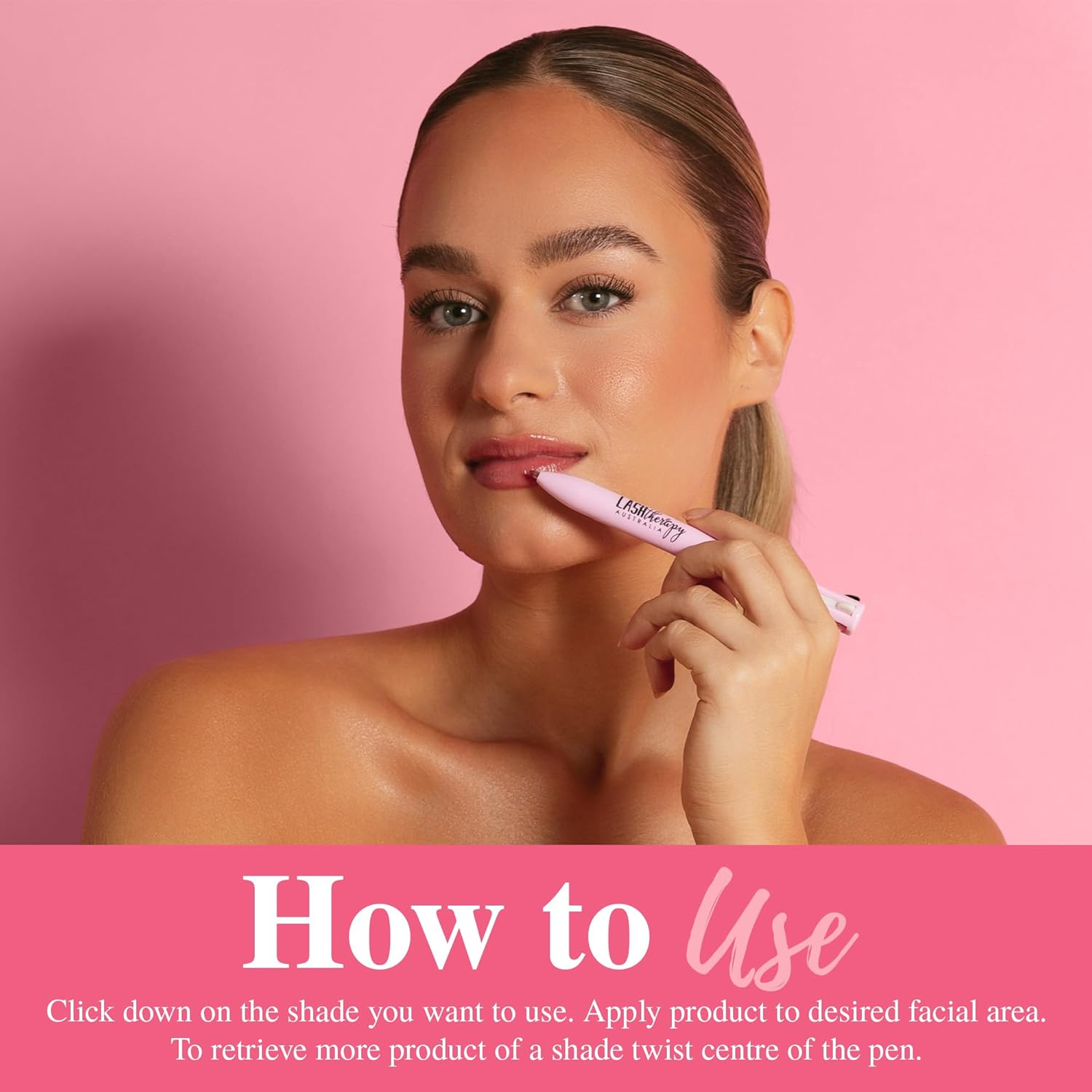 Lash Therapy Australia 4-In-1 | Makeup Pen, Lip Liner, Eyeliner, Brow Pencil & Highlighter | Compact, Travel Friendly Makeup Pen for Lips, Eyes, Brows & Face image number 5