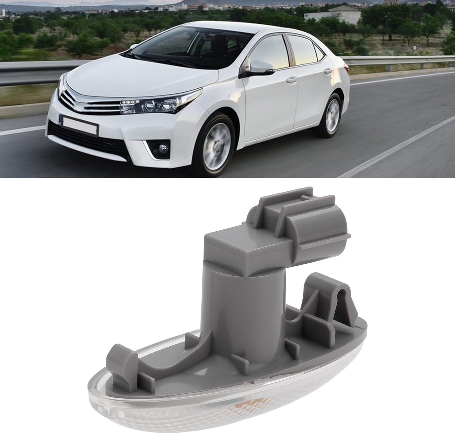 OTOTEC 2Pcs Car Turn Signal Light Front Fender Side Light 81730-0D032 Compatible with Toyota Yaris RAV4 image number 2