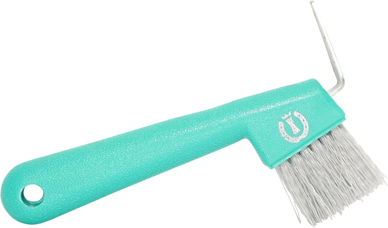 Imperial Riding IRH Impulz Hoof Pick, Robust Hoof Pick with Metal Hook and Cleaning Brush, Ergonomic Hoof Scraper for Thorough Hoof Care & Stylish Stable Look, Walnut