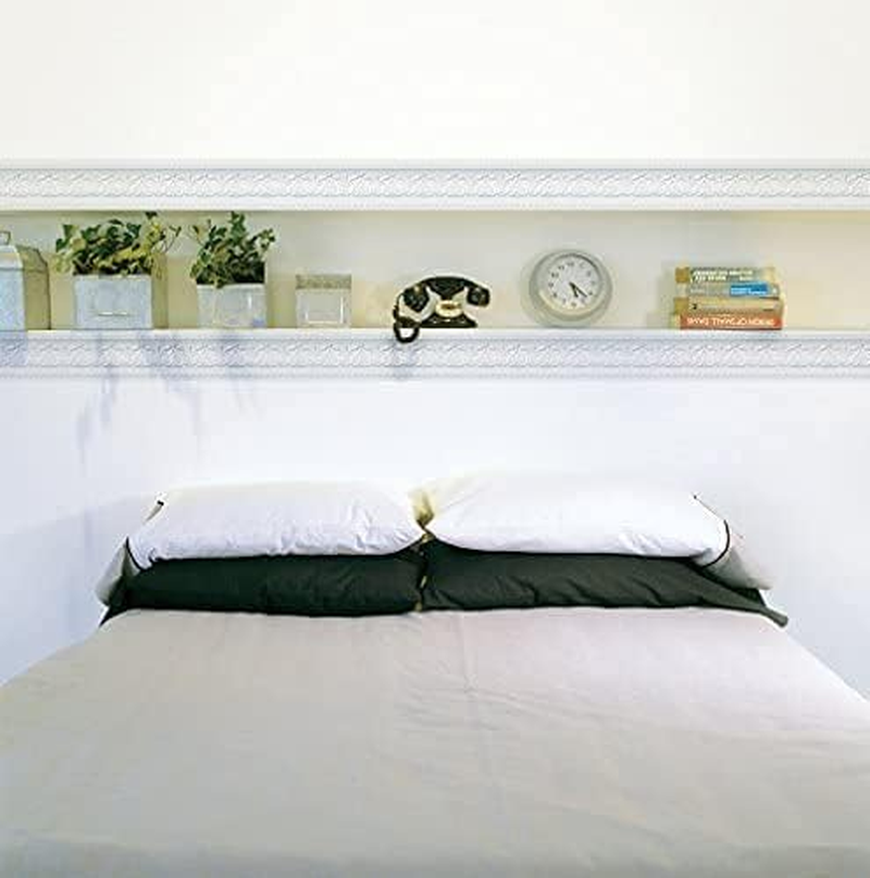 Royal Tulip Peel and Stick Wall Border Easy to Apply (Neutral Gray) - Gray image number 4